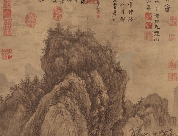 明_王绂_山亭文会图纸本_(8449x25866 - 300dpi)