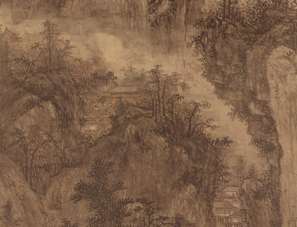 明_王绂_山亭文会图纸本_(8449x25866 - 300dpi)