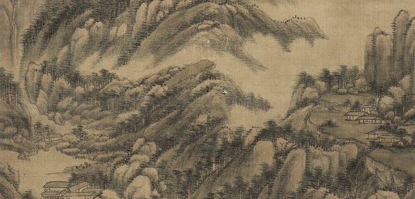 清_王原祁_山水图绢本_(4724x9082 - 300dpi)