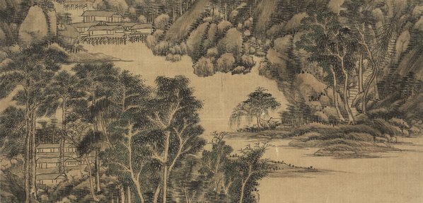 清_王原祁_山水图绢本_(4724x9082 - 300dpi)