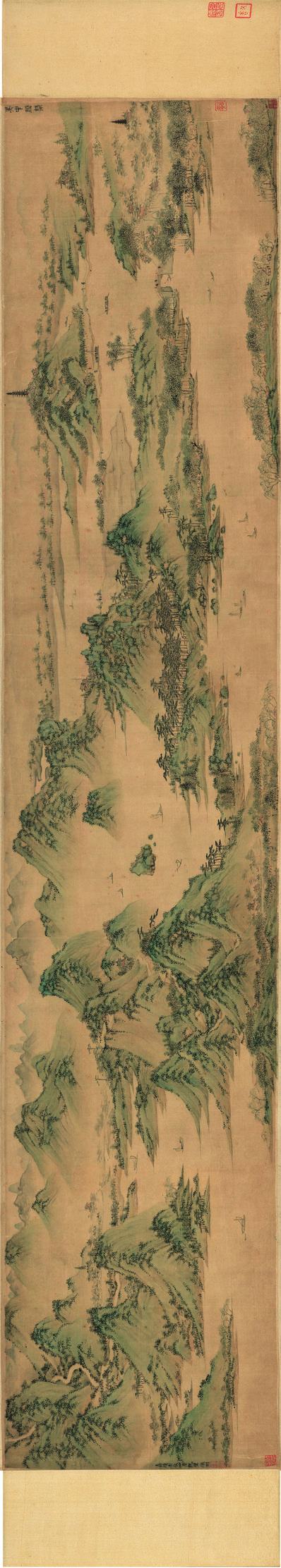 明_文徵明_吴中胜概图_画芯_绢本_(20728x3710 - 300dpi)