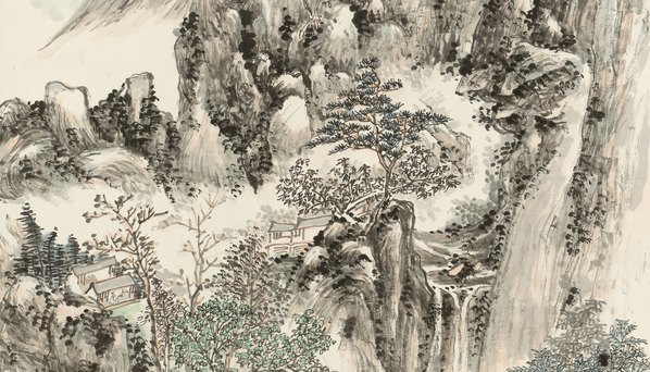 近代_黄滨虹_山水二_(6385x14596 - 72dpi)