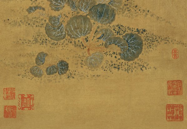 清_金钥_蔡含秋_花蝴蝶图绢本_(3445x9515 - 250dpi)