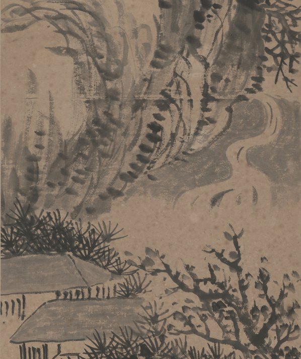 近代_陈师曾_水墨山水图轴_(3691x17575 - 72dpi)