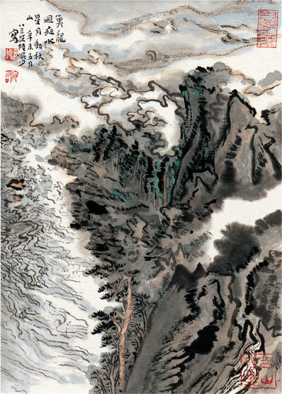 近代_陆严少_鱼龙回夜水_(3633x5084 - 72dpi)