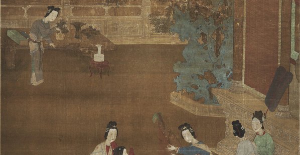 明_仇珠_女乐图轴绢本_(6732x13981 - 200dpi)