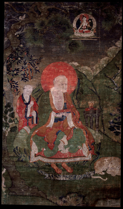 清_罗汉Arhat_Buddhist_Elder_Elders_Gopaka_布鲁克林博物馆_(5606x9527 - 300dpi)