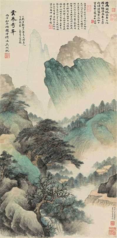 近代_近现代_吴湖帆_云表奇峥_纸本_(6555x13245 - 72dpi)