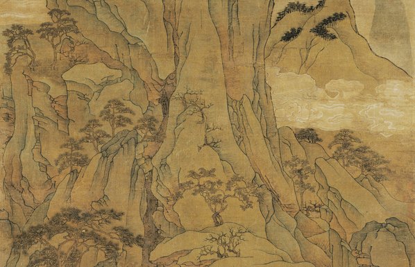 元_胡廷晖_春山泛舟图轴绢本_(6496x16732 - 300dpi)