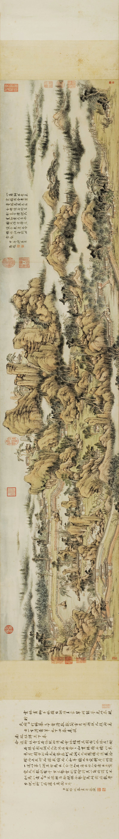 清_钱维城_狮子林图卷_加拿大阿尔伯特博物_(22384x3181 - 300dpi)