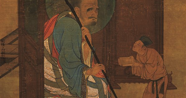 宋_刘松年_书罗汉图代绢台_(5315x11209 - 300dpi)