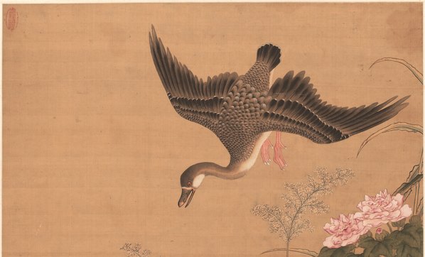 明_丘鉴_芙蓉芦雁图轴_绢本安_(8023x19436 - 300dpi)