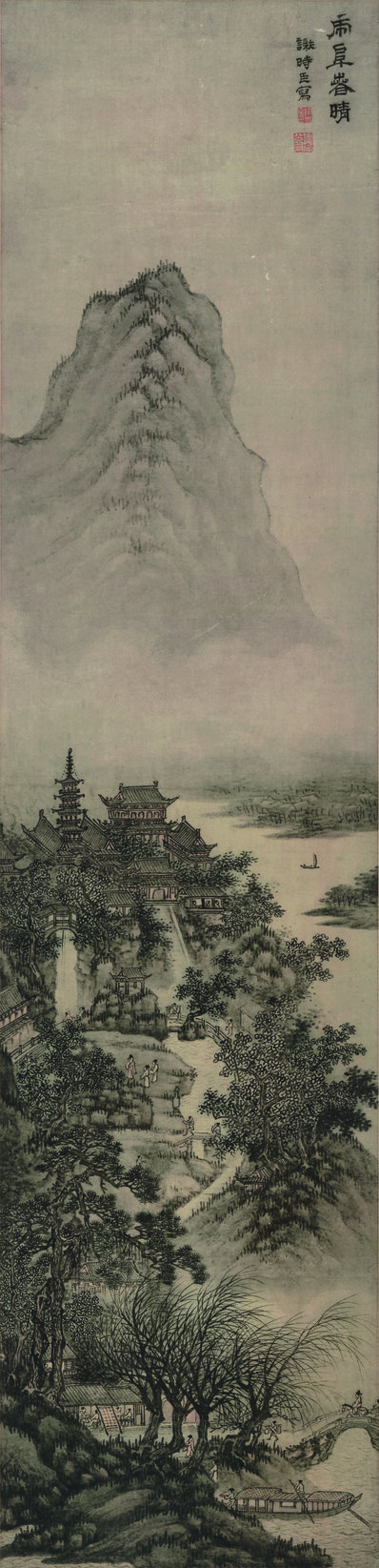 明_谢时臣_虎阜春晴图纸本_辽_(4642x19192 - 300dpi)