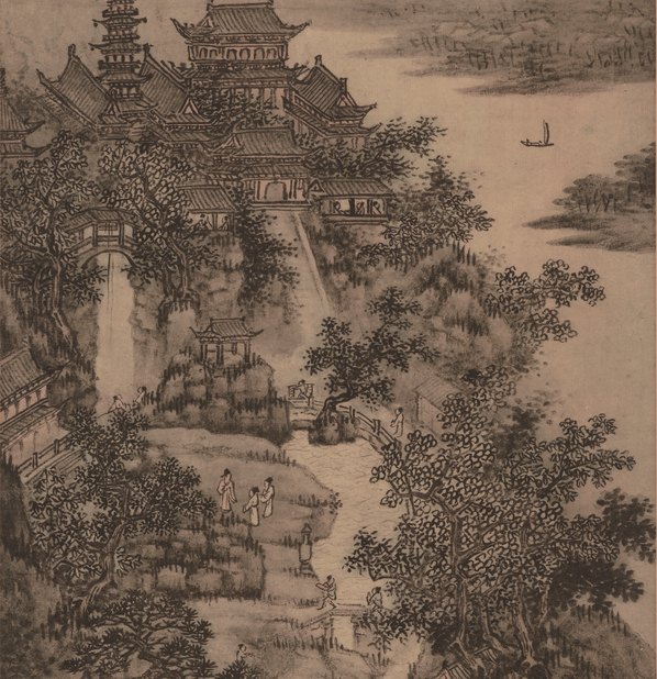 明_谢时臣_虎阜春晴图纸本_辽_(4642x19192 - 300dpi)