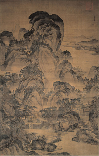 明_佚名_旧传李相_东篱秋色图绢本_(5500x8607 - 300dpi)