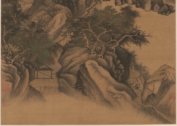 明_王鉴_岭上白云图_绢_(5975x16974 - 300dpi)