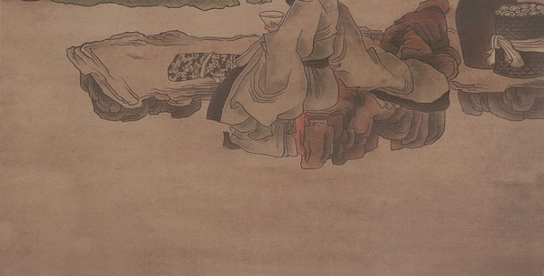 明_陈洪绶_品茶图立轴绢本_(5719x11550 - 274dpi)