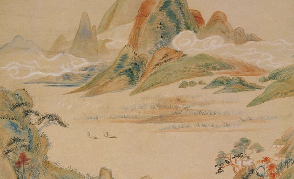 清_华喦_隔水吟窗图轴_(6357x15532 - 400dpi)