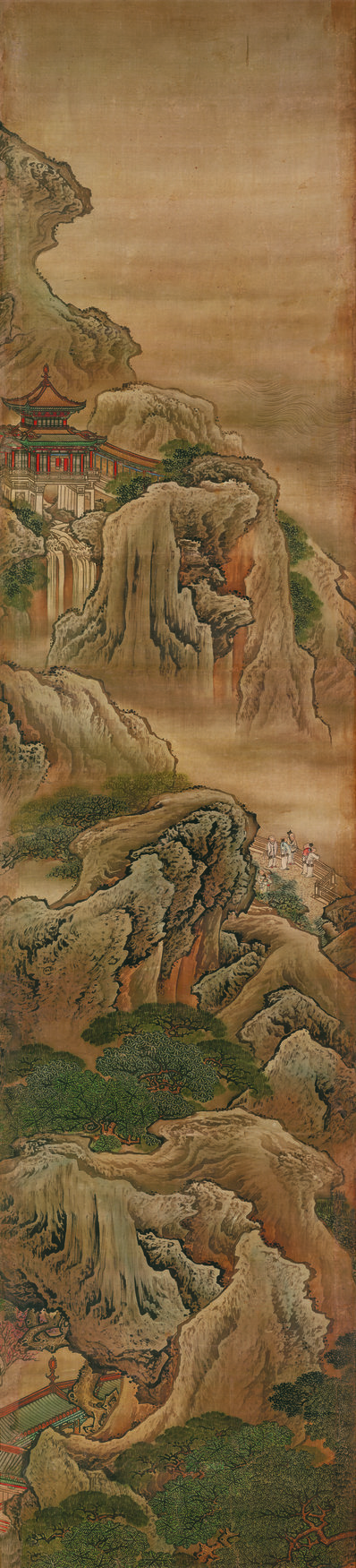 清-袁耀-蓬莱仙境图屏_绢本设色_3_(8464x37232 - 386dpi)