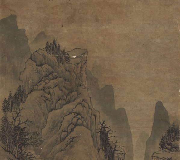 明_沈周_山水图轴_纸_(3796x13442 - 300dpi)