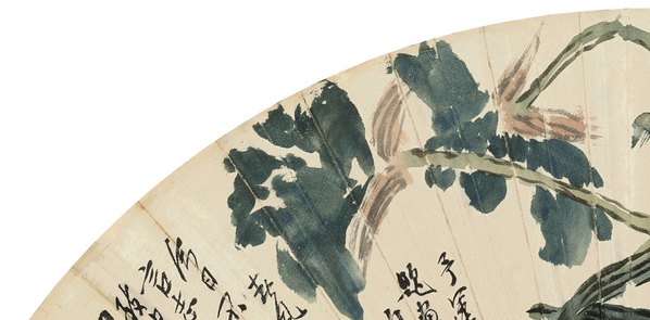 近代_齐白石_蝴蝶兰图扇_纸本_正_(5796x2864 - 72dpi)