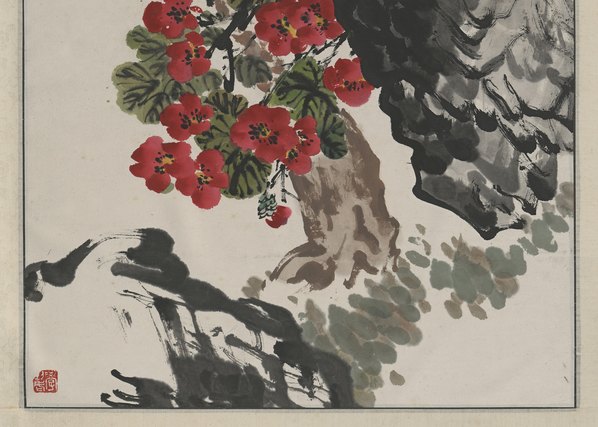 近代_王个簃_茶花腊梅_(6776x19301 - 72dpi)