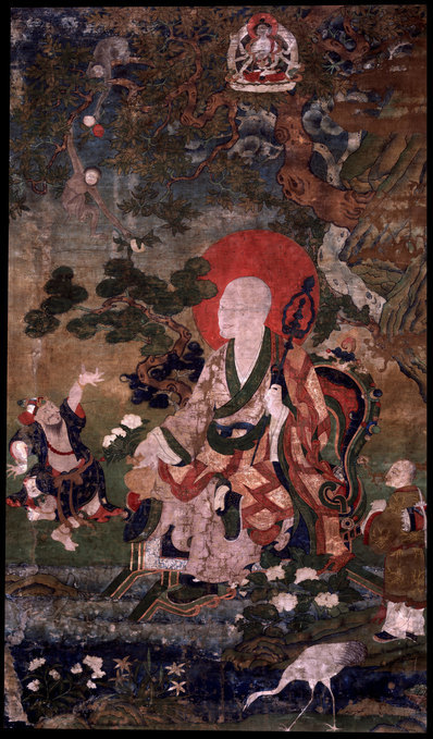 清_罗汉Arhat_Buddhist_Elder_Elders_Nagasena_布鲁克林博物馆_(5603x9562 - 300dpi)