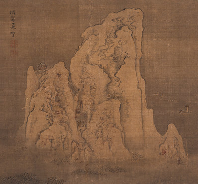 清_袁江_山水人物册页六开_袁江_册页峨嵋飞雪_中国美术馆_(2800x2597 - 350dpi)