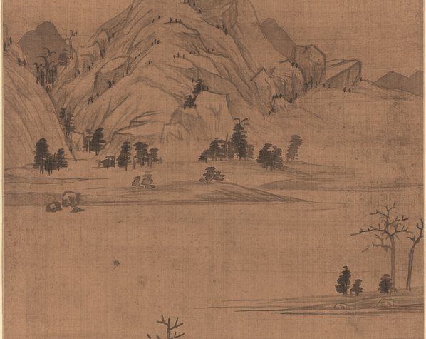 明_程嘉燧_山水图轴绢_(4075x12939 - 350dpi)