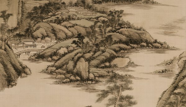 清_王原祁_仿黄公望设色山水图_(6336x14537 - 300dpi)