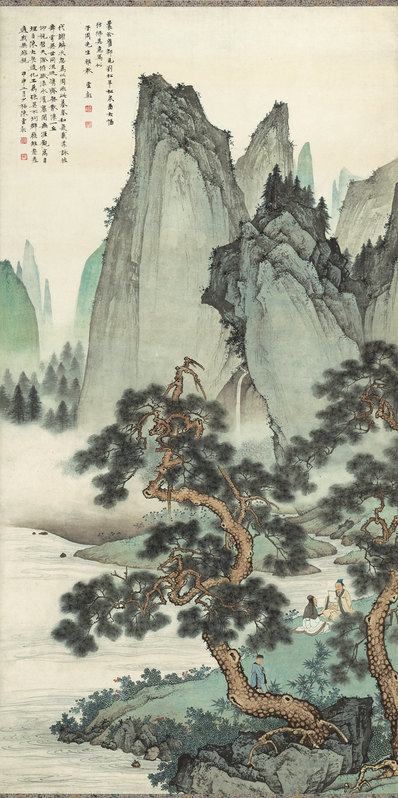 近代_陈少梅_仿刘松年松泉图轴_纸本_(7804x15656 - 72dpi)