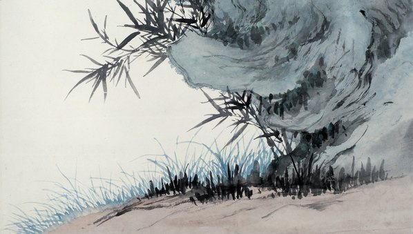 近代_吴湖帆_树石__(5202x11811 - 72dpi)