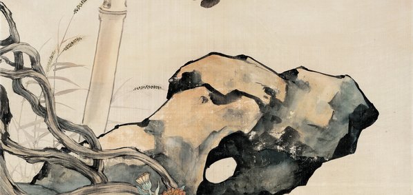 近代_刘奎龄_花蝶葡萄_(6350x12030 - 72dpi)