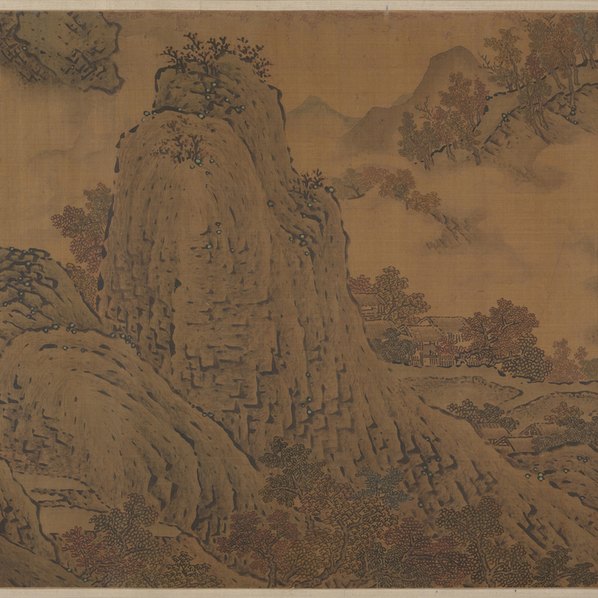 宋_范宽_烟岚秋晓图卷_全卷_绢本_(76667x3543 - 300dpi)