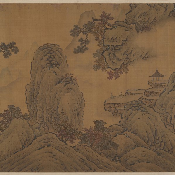 宋_范宽_烟岚秋晓图卷_全卷_绢本_(76667x3543 - 300dpi)