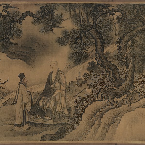 明_戴进_达摩六代祖师图卷绢本_(71292x4791 - 360dpi)