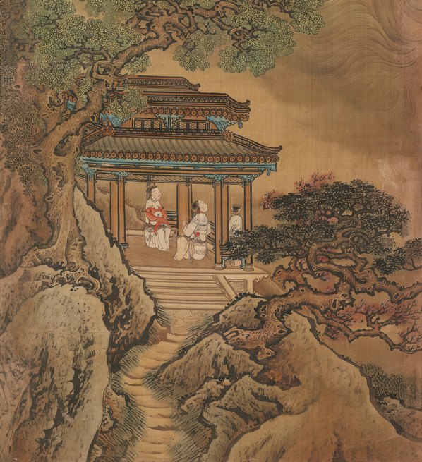 清-袁耀-蓬莱仙境图屏_绢本设色_1_(8510x37232 - 386dpi)