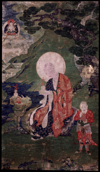 清_罗汉Arhat_Buddhist_Elder_Elders_Abheda_布鲁克林博物馆_(5629x9633 - 300dpi)