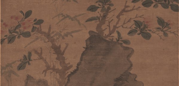 明_陈淳_着色花卉图轴_绢_(6966x13393 - 300dpi)