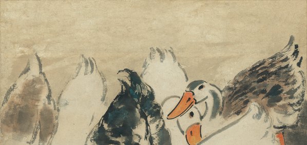 近代_徐悲鸿_群乐图_纸本_(5680x10776 - 72dpi)