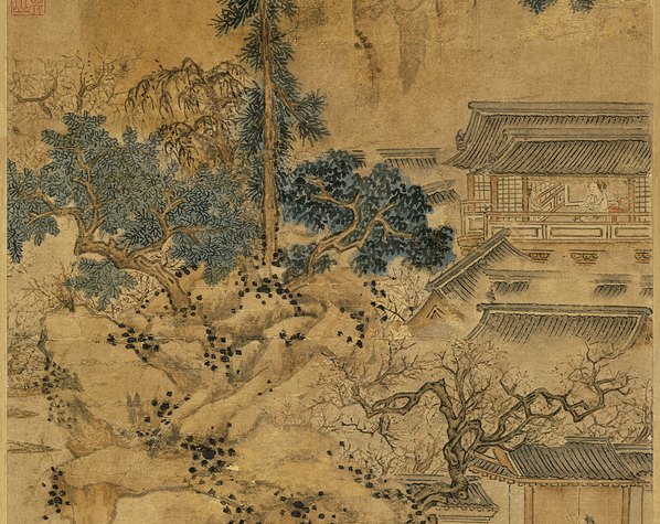 明_文徵明_山庄客至图_纸本_(3803x12094 - 350dpi)