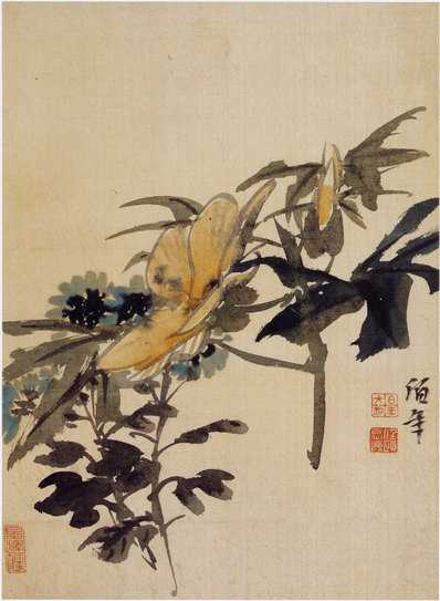 清_任伯年_花鸟画册页_2_(6000x8190 - 300dpi)