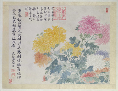 清_恽寿平_山水花鸟图册之菊_(4870x3772 - 300dpi)