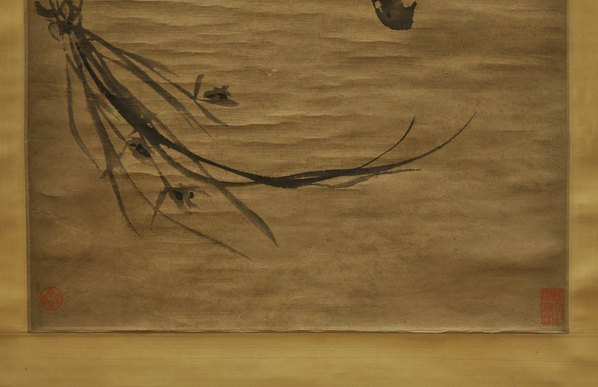 清_石涛_牡丹兰花图轴纸本画芯_(4803x12402 - 300dpi)