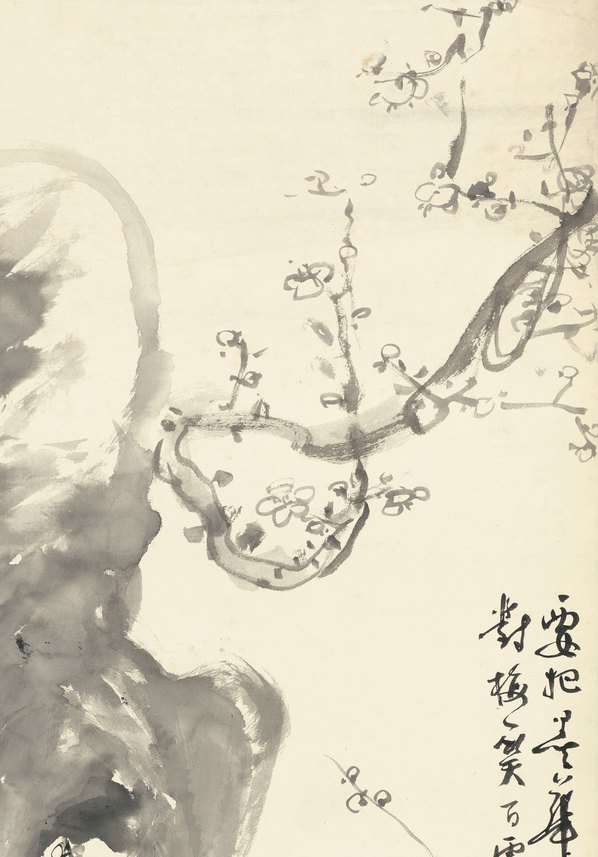 近代_刘知白_画梅_修霉_(10865x15563 - 72dpi)