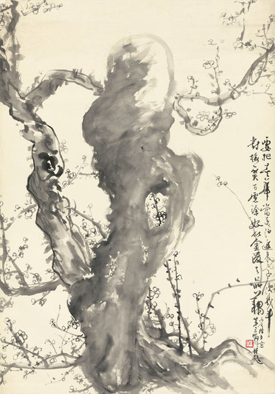 近代_刘知白_画梅_修霉_(10865x15563 - 72dpi)