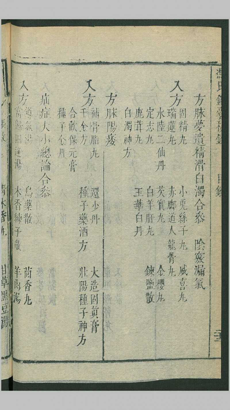 冯氏锦囊秘录杂症大小合参20卷首2卷.清.冯兆张纂辑.清康熙41年刊本