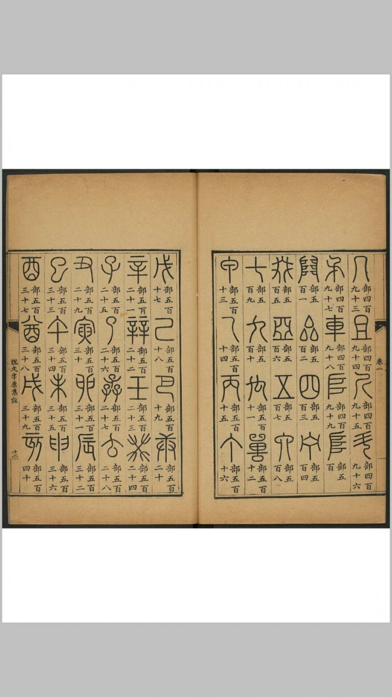 说文字原集注 十六卷, 附说文字原表一卷 字原表说一卷 蒋和辑撰