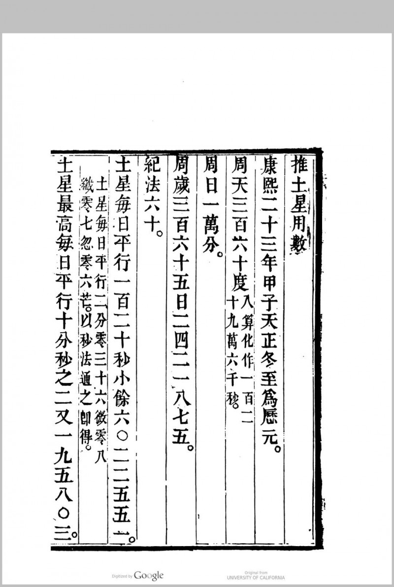 天文算学纂要 20卷, 卷首