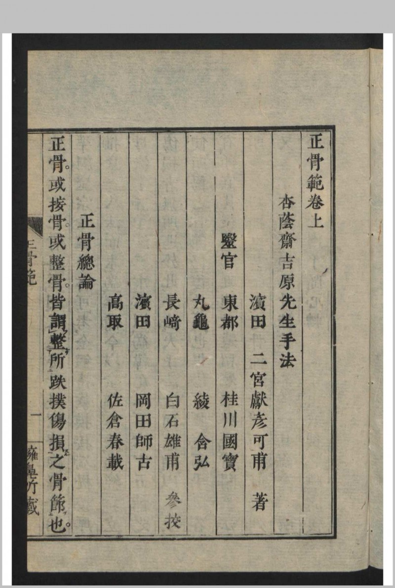 正骨范 2卷 , 1808